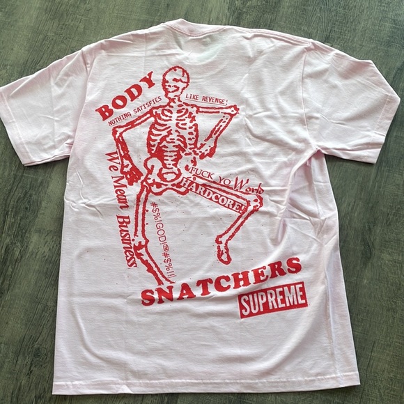 Supreme Other - Supreme Body Snatchers Tee Light Pink(Stock X verified)